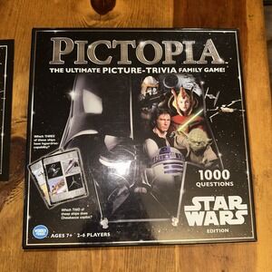 Star Wars Edition Pictopia Pictionary Picture-Trivia Game Pre-Owned Complete